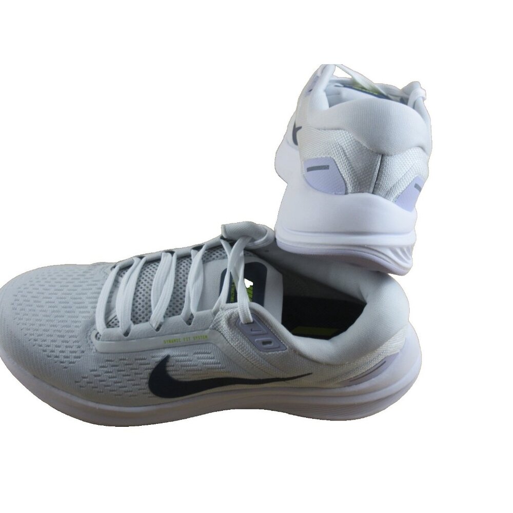 Nike Women's Air Zoom Structure 24 Running Shoes Platinum White Blue Sizes NIB - Picture 6 of 7